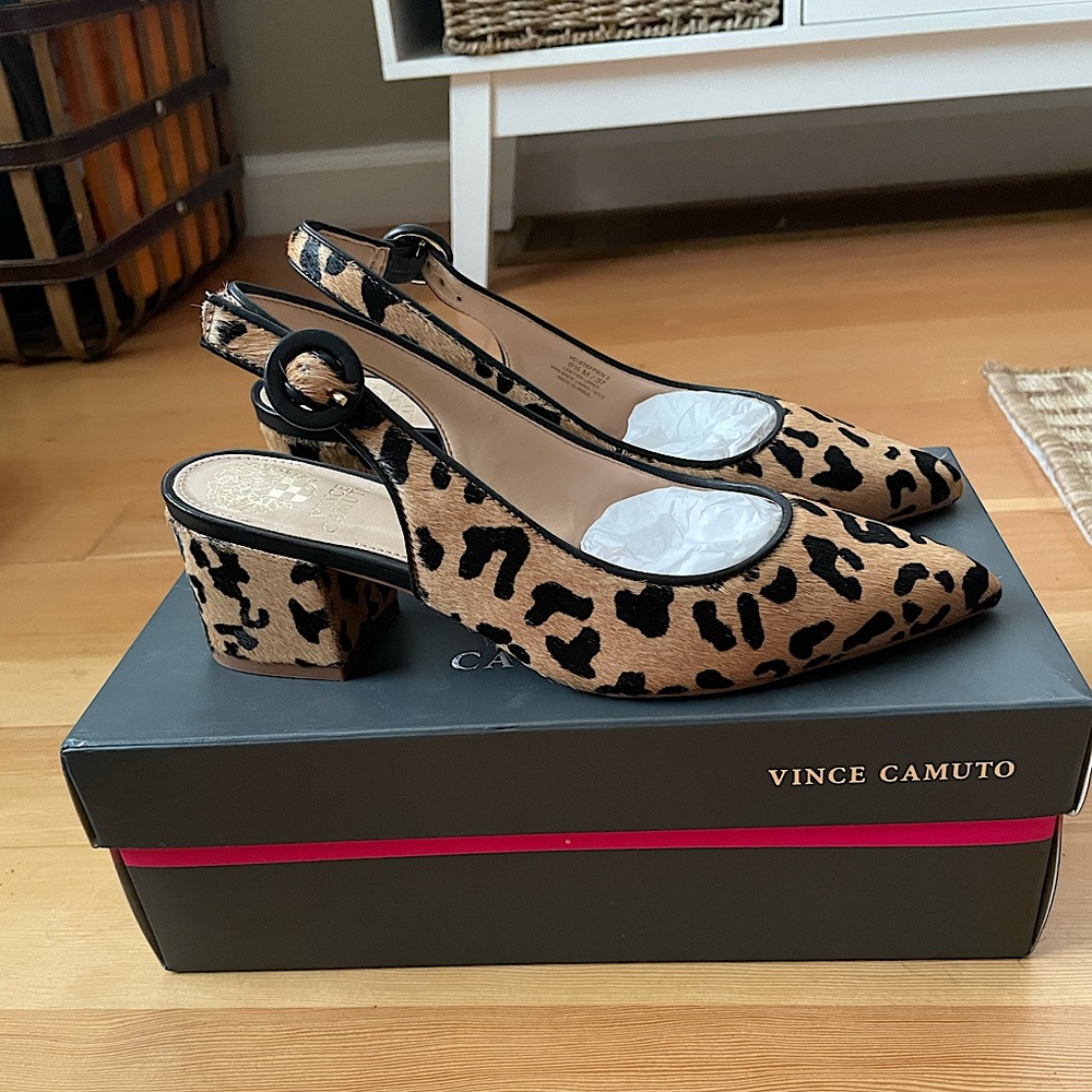 [NEW] Vince Camuto Leopard-print Slingback Pump Steffens2
